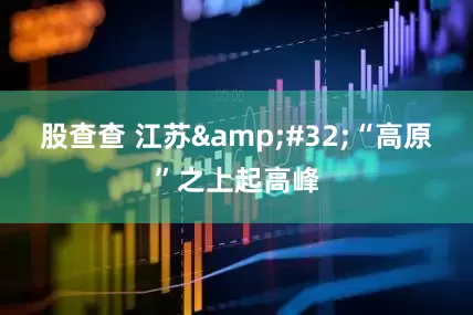 股查查 江苏&#32;“高原”之上起高峰