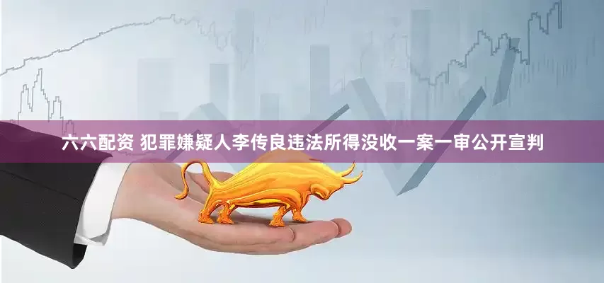 六六配资 犯罪嫌疑人李传良违法所得没收一案一审公开宣判