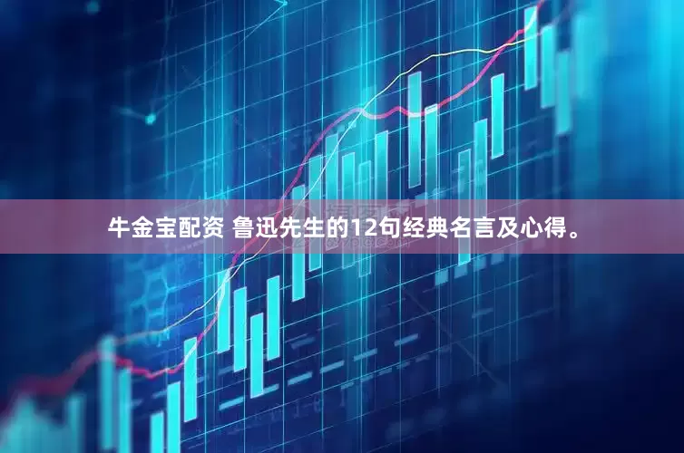 牛金宝配资 鲁迅先生的12句经典名言及心得。